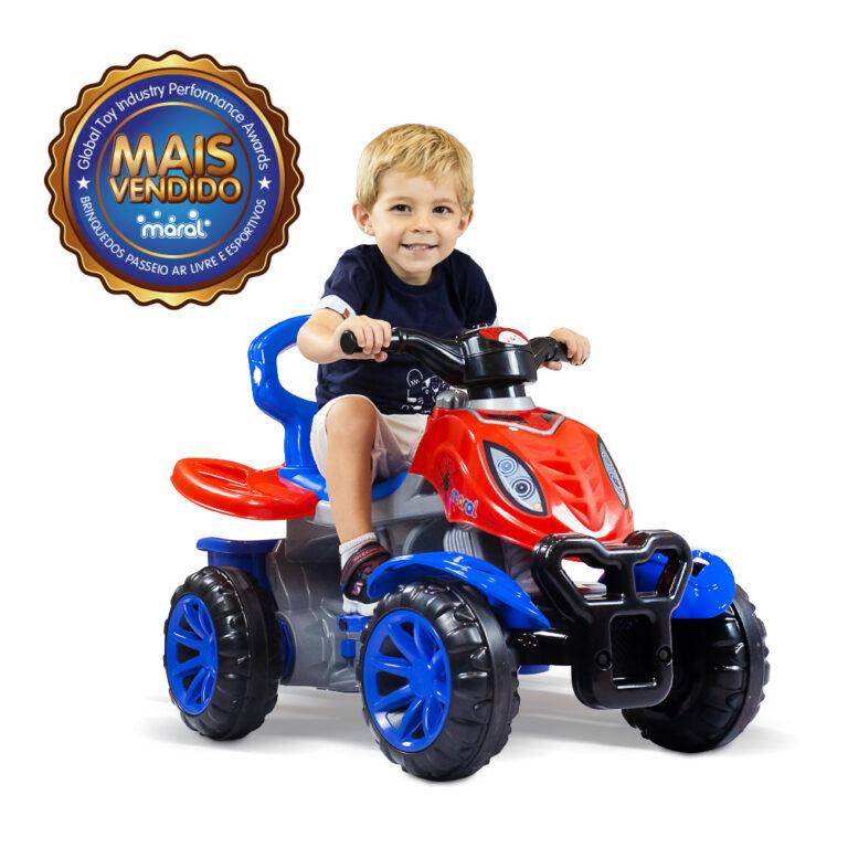 Quadriciclo Carrinho Infantil Empurrador Andador Maral